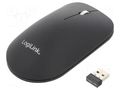Mouse; black; USB A; wireless,optical; No.of butt: 3; 10m LOGILINK ID0210