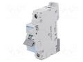 Circuit breaker; 230/400VAC; Inom: 6A; Poles: 1; Charact: C; 10kA HAGER NCN106