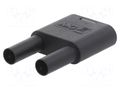 Connector: 4mm banana; banana 4mm socket x2,banana 4mm plug x2 STÄUBLI SKS2-4N-19-21