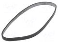 Rubber bands; ESD; 127x6.4mm; Thk: 1.6mm; 135pcs; black; <1MΩ EUROSTAT GROUP ERS-701016016