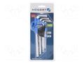 Wrenches set; hex key,spherical; Chrom-vanadium steel; 9pcs. HÖGERT TECHNIK HT1W804