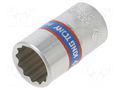 Socket; 12-angles,socket spanner; 10mm; 1/4"; short KING TONY KT-233010M