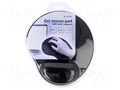 Pad; black; mouse,wrist; Features: gel; 220x240x4mm GEMBIRD MP-GEL-BK