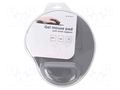 Pad; grey; mouse,wrist; gel; 220x240x4mm GEMBIRD MP-GEL-GR