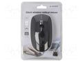 Mouse; black; USB C; wireless,optical; No.of butt: 4; 10m GEMBIRD MUSW-4BSC-01