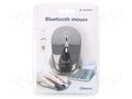 Mouse; black,silver; wireless,optical; DPI change button GEMBIRD MUSWB-6B-01