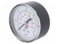Manometer; 0÷12bar; non-aggressive liquids,inert gases; 50mm PNEUMAT M50A.PL012G18