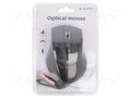 Mouse; black; USB A; optical,wired; Features: DPI change button GEMBIRD MUS-4B-02