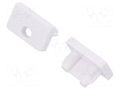 Cap for LED profiles; white; 20pcs; ABS; SLIM8 TOPMET TOP.89140001
