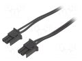 Cable; female; PIN: 2; 0.4m; 4A; Insulation: PVC; Colour: black-red ESPE KABX-2PFF-L400