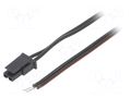 Cable; cables,female; PIN: 2; 0.8m; 4A; Insulation: PVC; TLYp ESPE KABX-2PFS-L800
