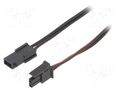 Cable; male-female; PIN: 2; 1m; 4A; Insulation: PVC; TLYp; 0.35mm2 ESPE KABX-2PMF-L1000