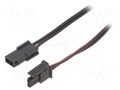 Cable; male-female; PIN: 2; 0.5m; 4A; Insulation: PVC; TLYp; 0.35mm2 ESPE KABX-2PMF-L500