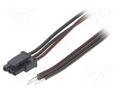 Cable; Micro-Fit 3.0; cables,female; PIN: 3; 0.4m; 4A; TLYp; 0.35mm2 ESPE KABX-3PFS-L400