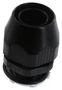 CONDUIT FITTING, STR, THERMOPLASTIC, BLACK, 25.4MM LT100P