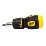 Stubby Multibit Ratcheting Screwdriver with 6 Bits 66-358