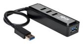 HUB, USB 3.0, 4PORT, TYPE A PLUG U360-004-MINI