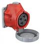 POWER ENTRY CONN, SKT, 3P4W, 60A, RED HBLS460R7W