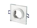 Downlight glass square silver 90x28x10mm(65mm) 246388 5901583246388