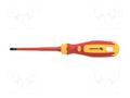 Screwdriver; slim; insulated; PlusMinus PH-type; PH1/SL; 100mm HÖGERT TECHNIK HT1S973