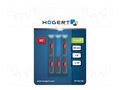 Screwdriver bit; slot; SL 6; Kind: impact; Overall len: 25mm; 5pcs. HÖGERT TECHNIK HT1S132