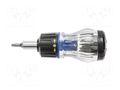 Kit: screwdriver; Kit: screwdriver bits,screwdriving grip; 9pcs. HÖGERT TECHNIK HT1S214