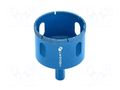 Diamond hole saw; 65mm; ceramics,glaze,drill; Holder: hexagonal HÖGERT TECHNIK HT7D365