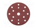 Sanding plate; Granularity: 40; Mounting: bur; with holes; Ø150mm HÖGERT TECHNIK HT8D130