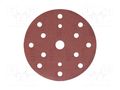Sanding plate; Granularity: 180; Mounting: bur; with holes; Ø150mm HÖGERT TECHNIK HT8D136