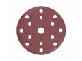 Sanding plate; Granularity: 320; Mounting: bur; with holes; Ø150mm HÖGERT TECHNIK HT8D138