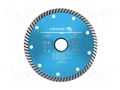 Cutting diamond wheel; Ø: 115mm; Øhole: 22.2mm; Disc thick: 1.3mm HÖGERT TECHNIK HT6D711