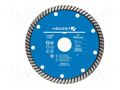 Cutting diamond wheel; Ø: 125mm; Disc thick: 1.4mm; 22.2mm HÖGERT TECHNIK HT6D712