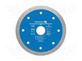 Cutting diamond wheel; Ø: 115mm; Øhole: 22.2mm; Disc thick: 1.2mm HÖGERT TECHNIK HT6D721