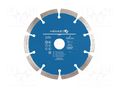 Cutting diamond wheel; Ø: 125mm; Øhole: 22.2mm; Disc thick: 2.2mm HÖGERT TECHNIK HT6D742