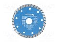 Cutting diamond wheel; Ø: 115mm; Øhole: 22.23mm; Disc thick: 2.2mm HÖGERT TECHNIK HT6D753
