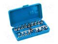 Wrenches set; for oil drain; 18pcs. HÖGERT TECHNIK HT8G321