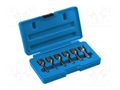 Kit: screw extractor; 6pcs. HÖGERT TECHNIK HT8G402