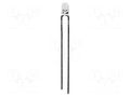 LED; turquoise; 3mm; 800mcd; 20°; Front: convex; 3.5÷4VDC BIVAR 3UTC-F