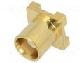 Connector: MCX; socket; female; straight; 50Ω; SMT; PTFE ADAM TECH RF11-01-T-00-50-G