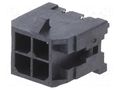 Connector: wire-board; socket; male; PIN: 4; Micro-Fit 3.0; 3mm; 2x2 MOLEX MX-43045-0428
