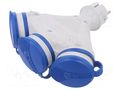 Connector: AC supply; female; socket; 2P+PE; 250VAC; 16A; for cable PLASTROL W-01161
