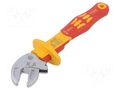 Wrench; insulated,adjustable,self-adjusting; 155mm; for to nuts WERA WERA.05020151001