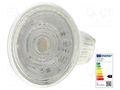 LED lamp; neutral white; GU10; 230VAC; 350lm; P: 4.3W; 36°; 4000K ams OSRAM 4058075055155
