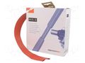 Heat shrink sleeve; 3: 1; 24mm; L: 3m; red; cardboard packaging HELLERMANNTYTON HIS-3-24/8-RD