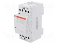 Contactor: 4-pole installation; 25A; 24VAC,24VDC; NC x2 + NO x2 ABB ESB25-22N-01