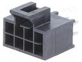 Connector: wire-board; socket; male; PIN: 8; Nano-Fit; straight MOLEX MX-105310-1108