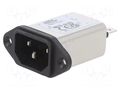 Connector: AC supply; socket; male; Inom: 3A; Ir: 310uA; 250VAC SCHAFFNER FN9222-3-06