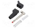 Connector: 4mm banana; plug; 32A; 30VAC; 60VDC; black; 2.5mm2 STÄUBLI ZGL-425-21
