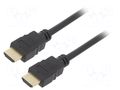 Cable; HDMI plug,both sides; PVC; HDCP 2.2,HDMI 2.0; 15m; black Goobay GOOBAY-61164
