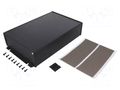 Enclosure: shielding; X: 191mm; Y: 280mm; Z: 68mm; aluminium; black HAMMOND HM1457U2802EBK